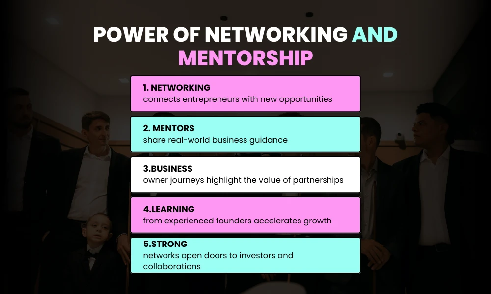 Networking, mentorship, and learning from others