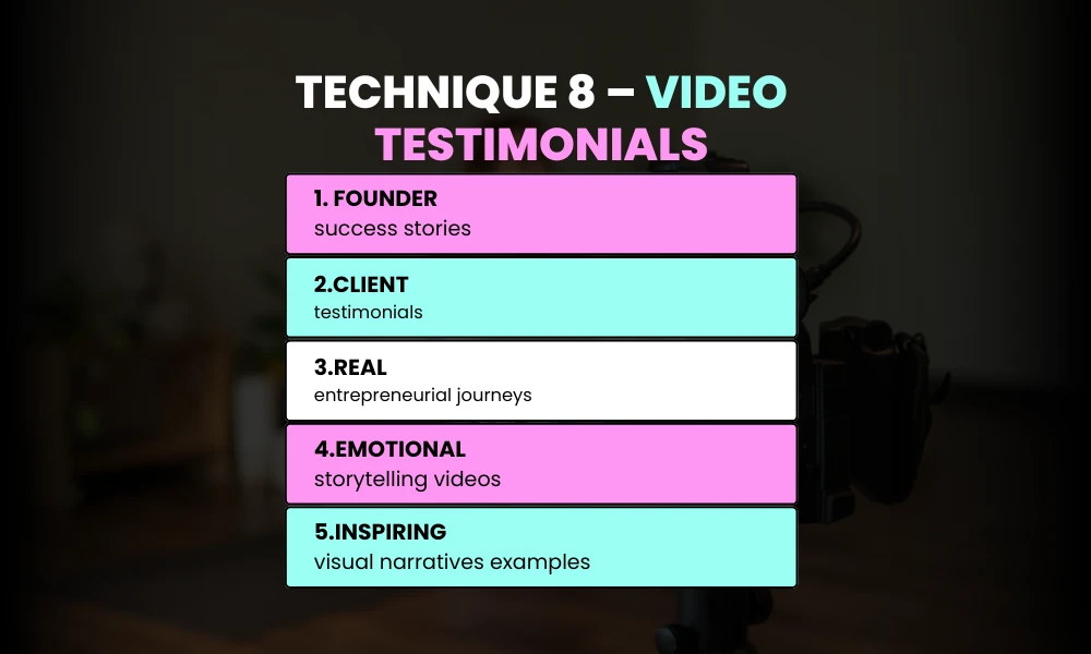 Technique 8: Video Testimonials & Success Stories