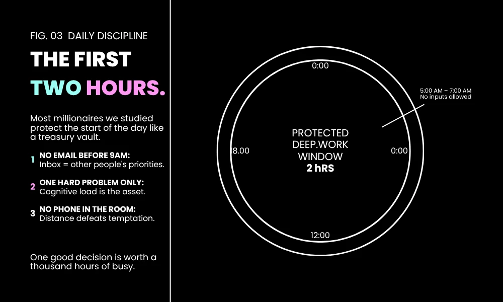 Habits of Self Made Millionaires: The Daily Grind