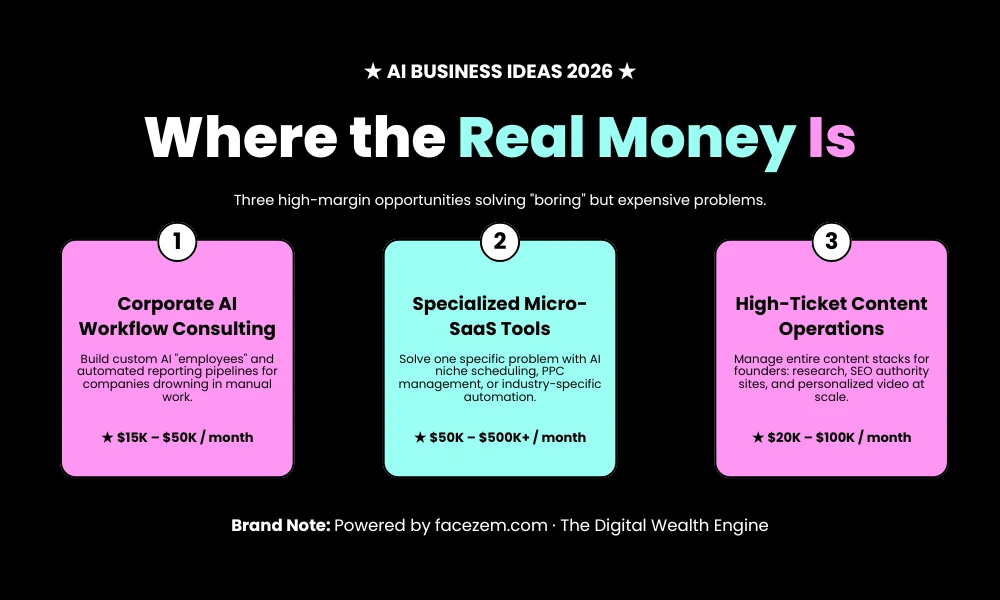 Top AI Business Ideas 2026: Where the Money Is