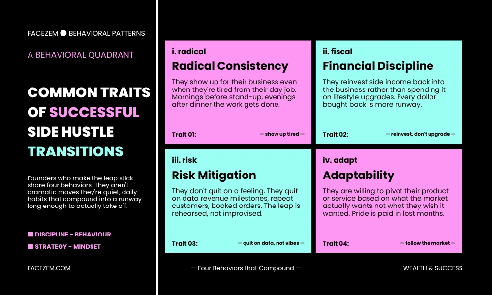 Common Traits of Successful Side Hustle Transitions