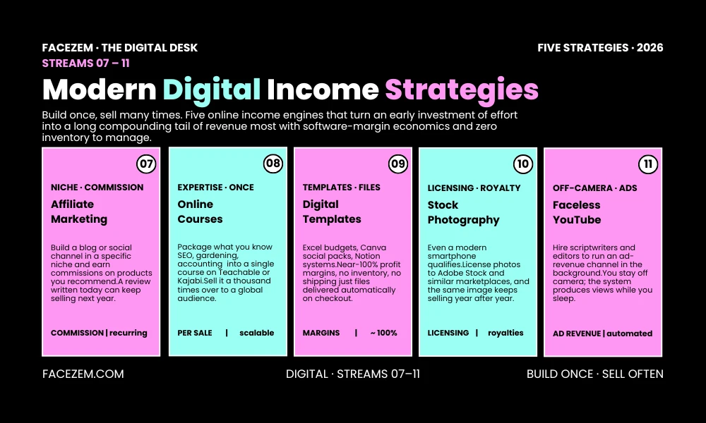 Facezem | Passive Income Ideas for Americans: 15 Streams to Start in 2026 Modern Digital Income Strategies