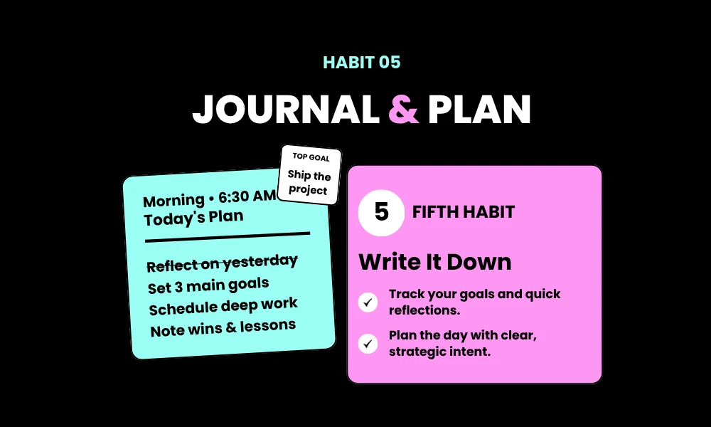 7. Journaling for Clarity and Gratitude