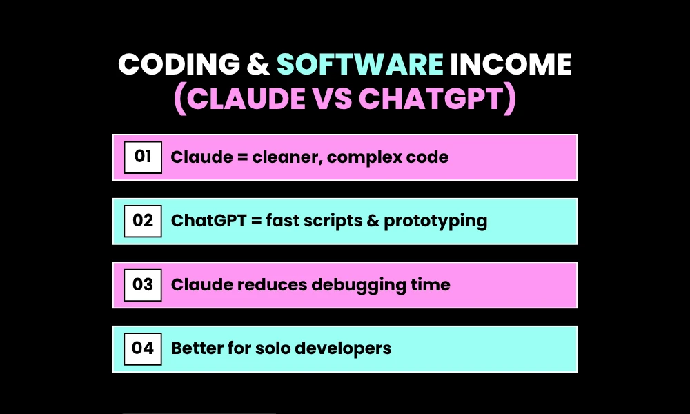 Facezem | ChatGPT vs Claude vs Gemini in 2026: Which AI Actually Makes You Money? Coding and Software Development: Where the Real Cash Flows