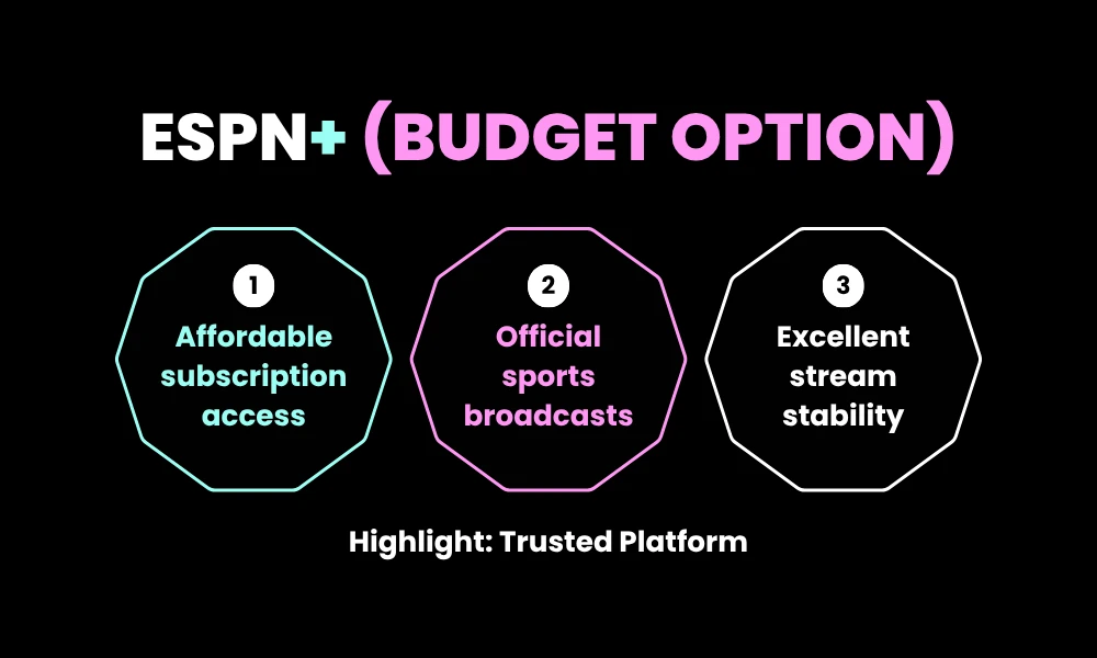 8. ESPN+ (Budget Option)
