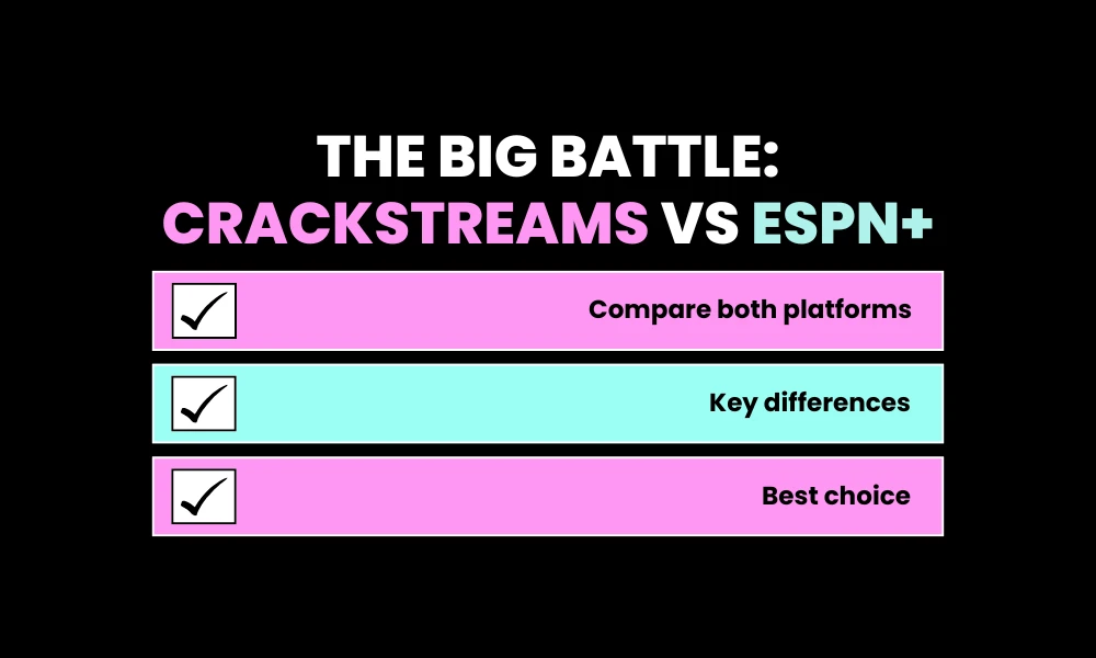 The Big Battle: CrackStreams vs ESPN+