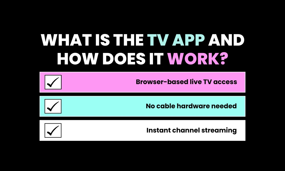 Facezem | The TV App Explained: Features Compatibility and Setup What Is The TV App and How Does It Work?