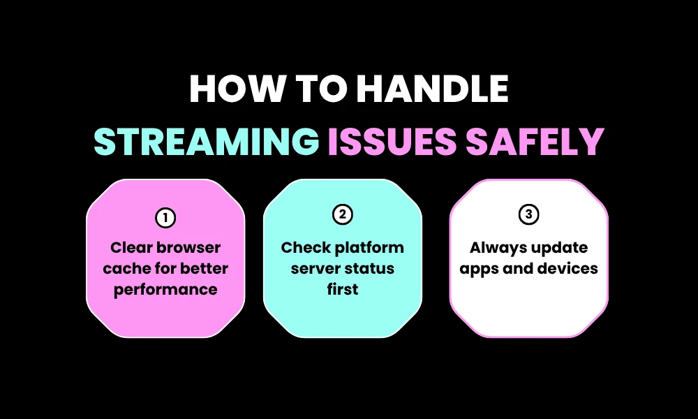 How to Handle Streaming Issues Safely