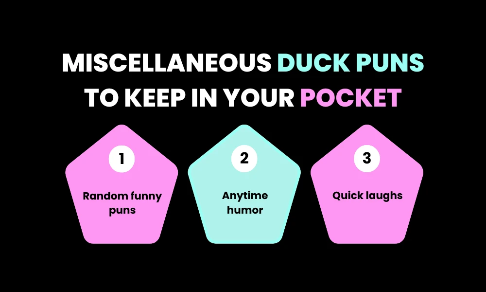 Facezem | 200+ Duck Puns That Will Quack You Up Miscellaneous Duck Puns to Keep in Your Pocket