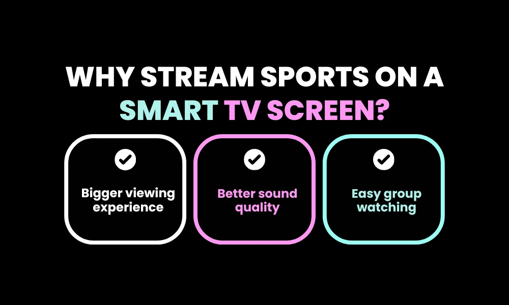 Why Stream Sports on a Smart TV Screen?