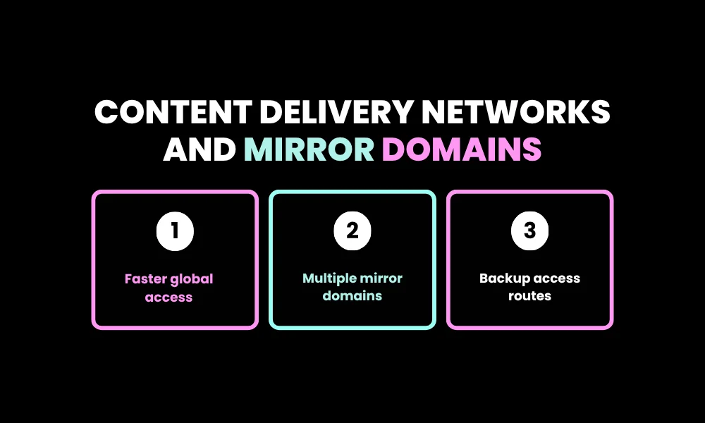 Content Delivery Networks and Mirror Domains