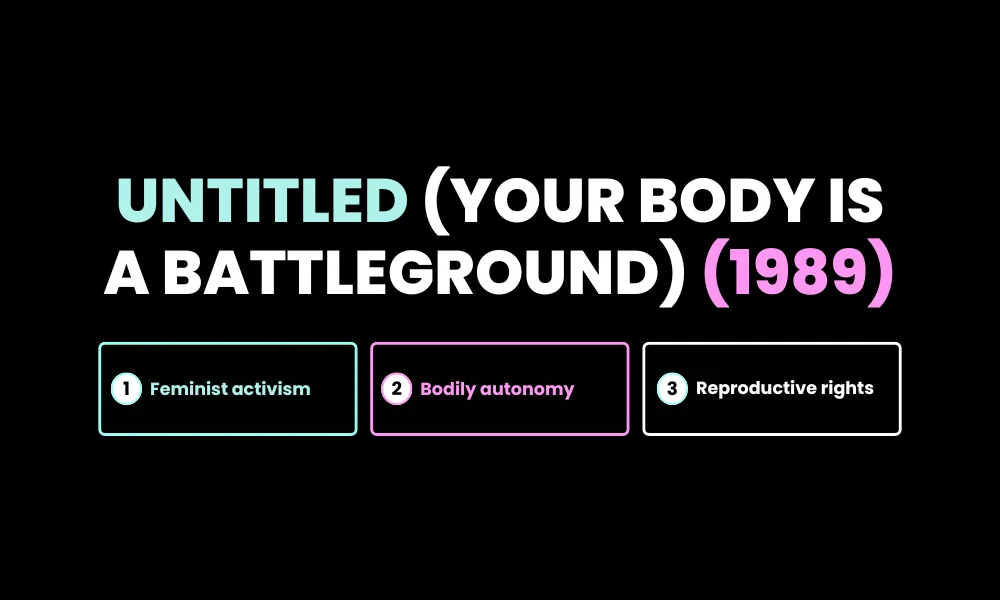 Facezem | Barbara Kruger Artwork: Why Her Bold Style Still Speaks to Us Today 2. Untitled (Your body is a battleground) (1989)