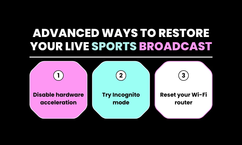 Advanced Ways to Restore Your Live Sports Broadcast