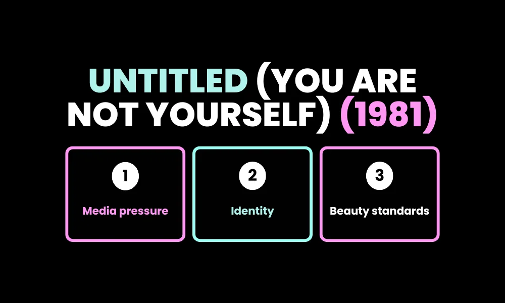 Facezem | Barbara Kruger Artwork: Why Her Bold Style Still Speaks to Us Today 4. Untitled (You are not yourself) (1981)