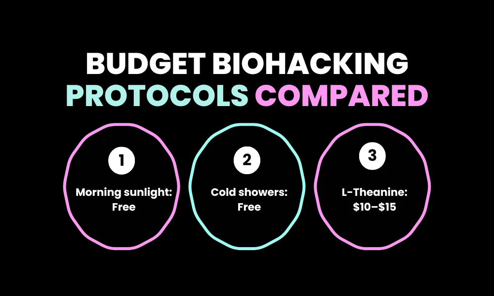 Budget Biohacking Protocols Compared