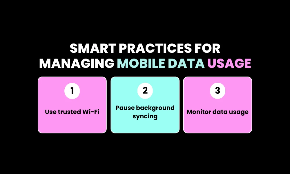 Smart Practices for Managing Mobile Data Usage