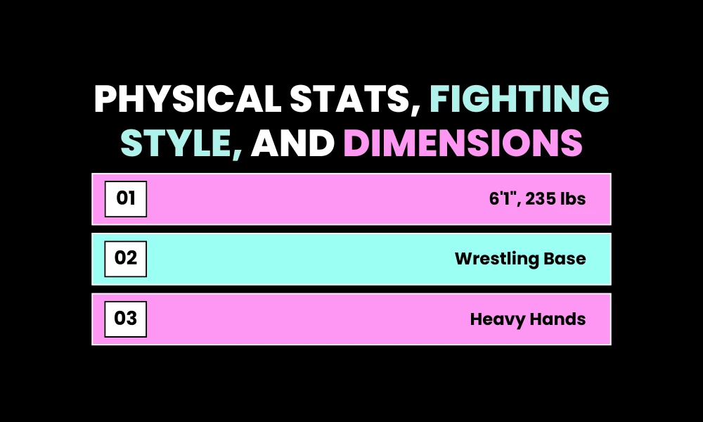 Physical Stats, Fighting Style, and Dimensions