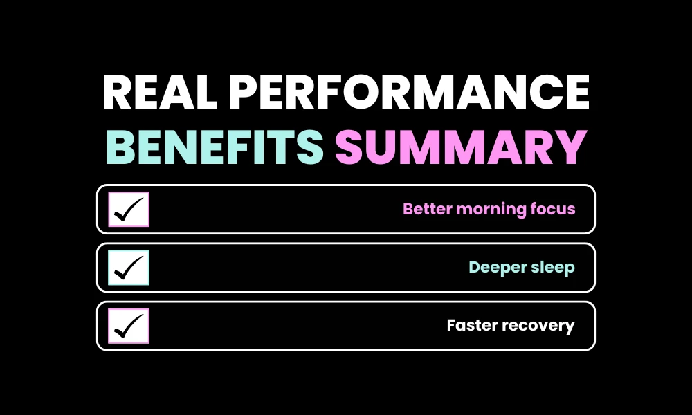 Real Performance Benefits Summary