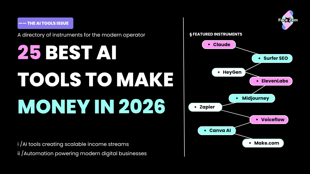25 Best AI Tools to Make Money in 2026