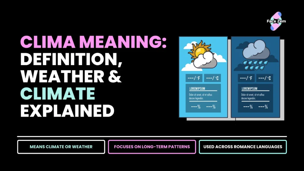 Clima: Meaning, Uses and What the Term Refers To